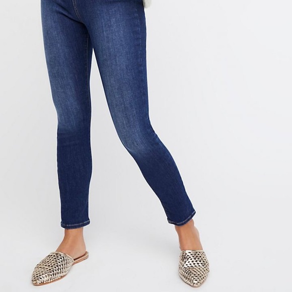 Free People High Waist Pull On Skinny Jeans - Picture 3 of 10